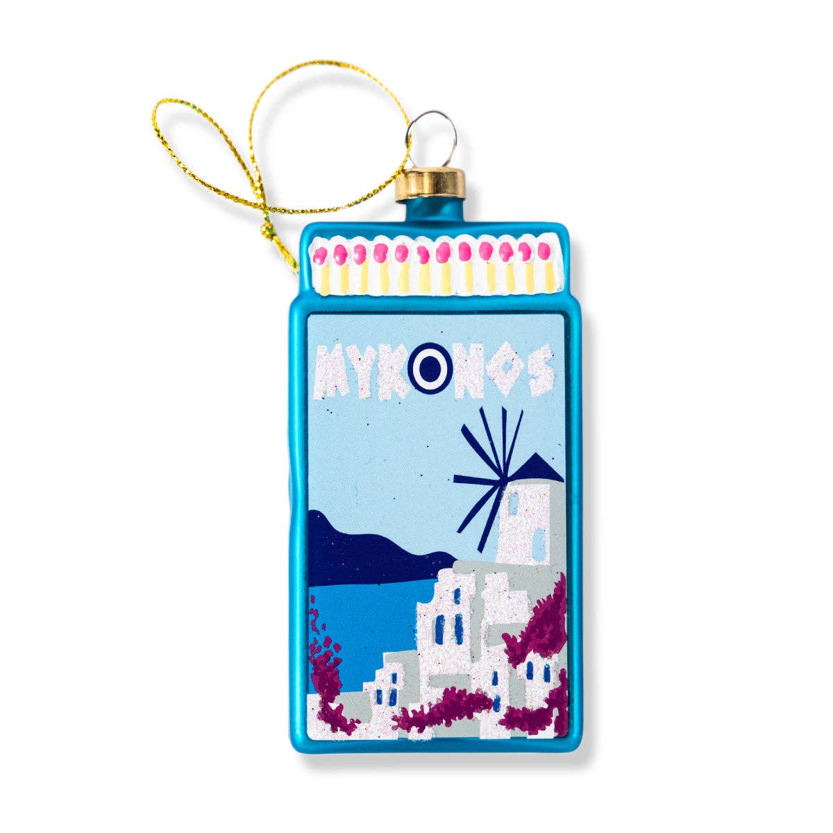 Matchbook Ornament - Mykonos - Thumbnail 5