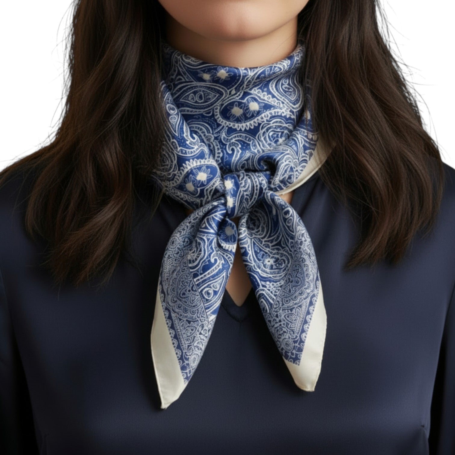 Bandana Pattern Silk Touch Scarf – 365 Collective