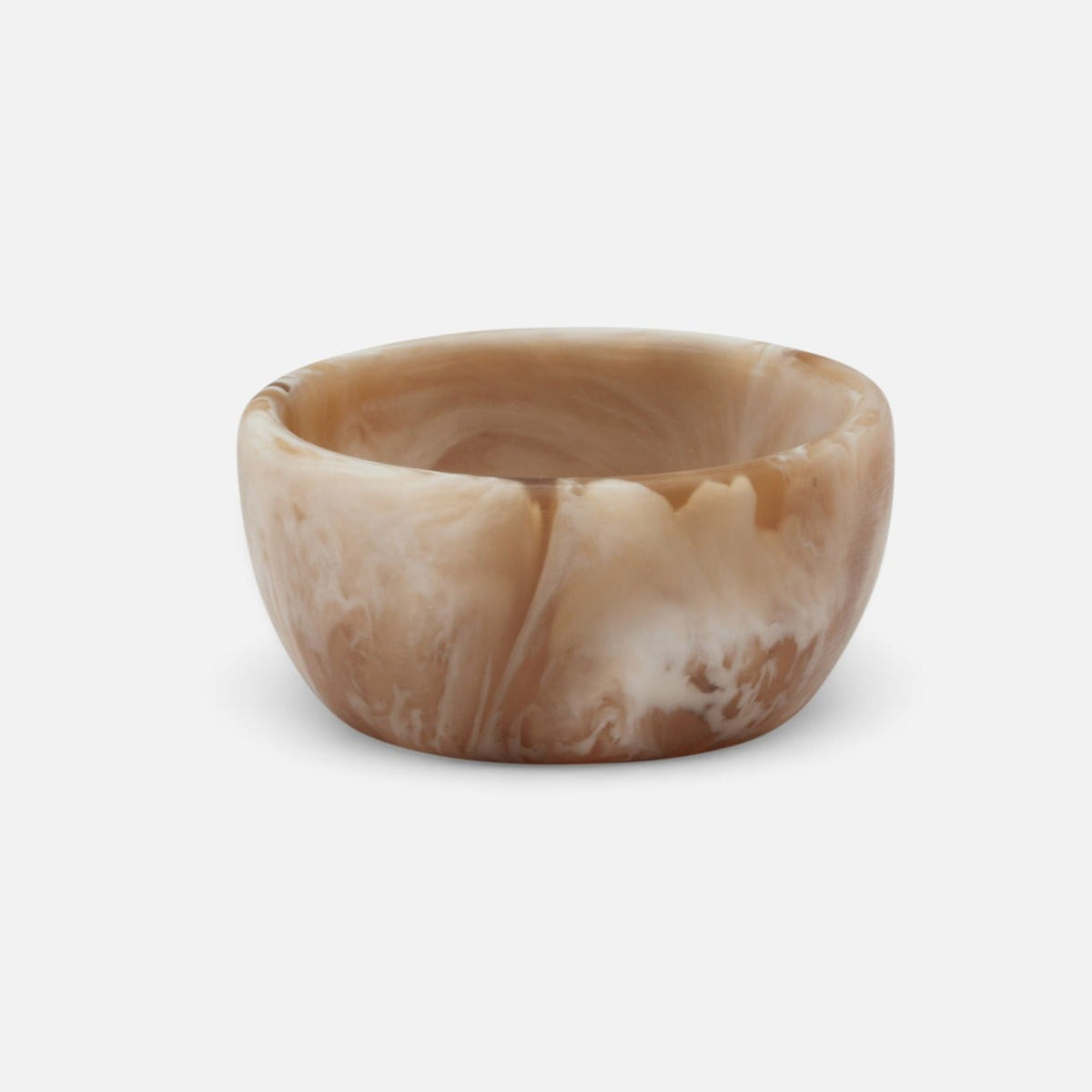 Marble-textured bowl on a white background